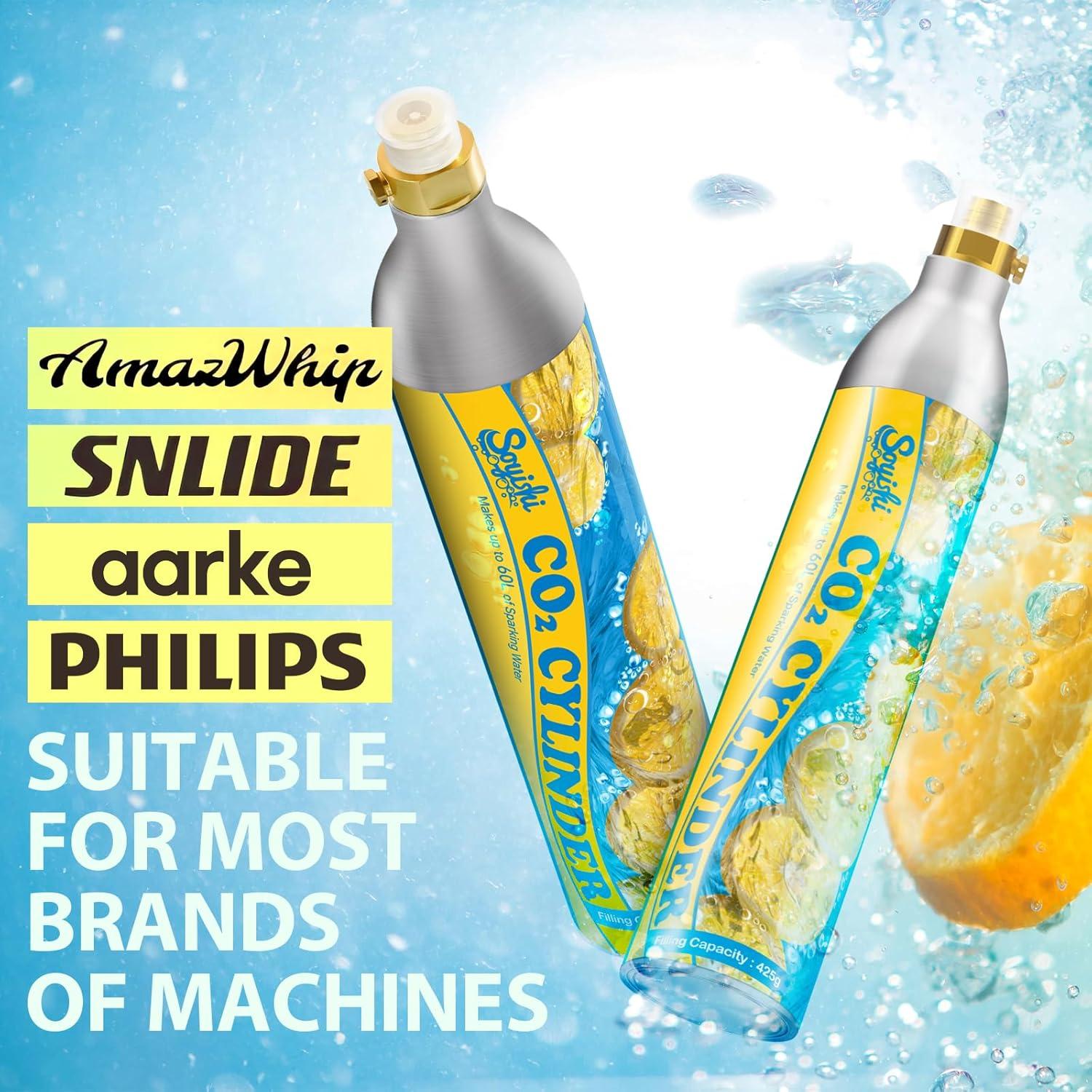 Cilindros de CO2 60L Soyishi - Set de 2 cartuchos roscados