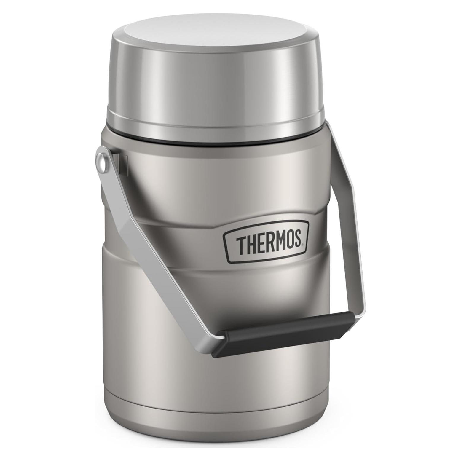 Tarro de Comida Aislado Thermos 1.4L Acero Inoxidable con 2 Contenedores