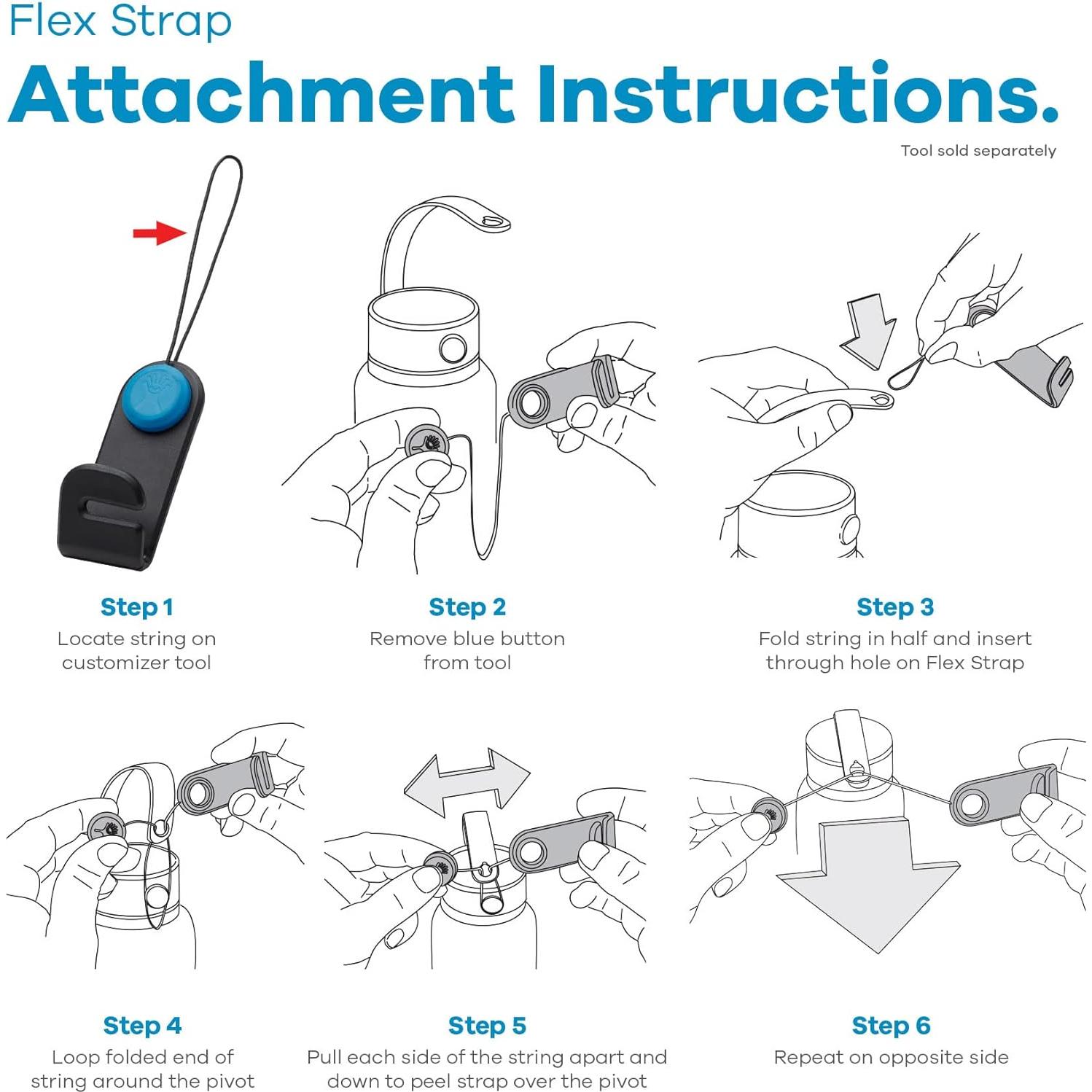 Paquete de 3 Correas Reversibles Hydro Flask Mediano