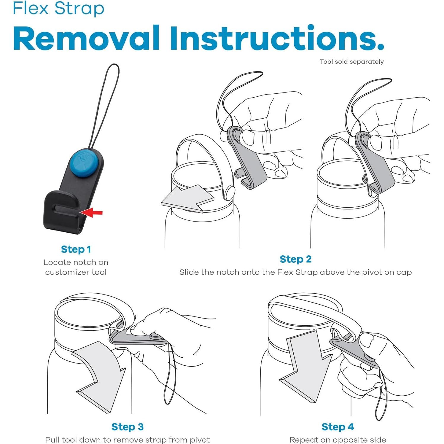Paquete de 3 Correas Reversibles Hydro Flask Mediano