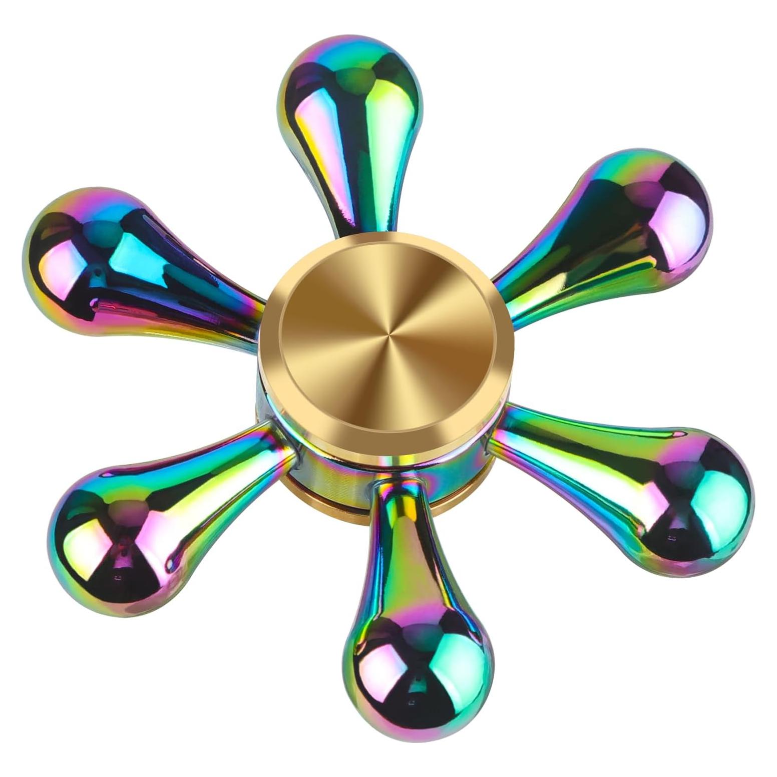 Spinner Fidget ATESSON Metal Aluminio 7.29x6.99cm Alivio Estrés