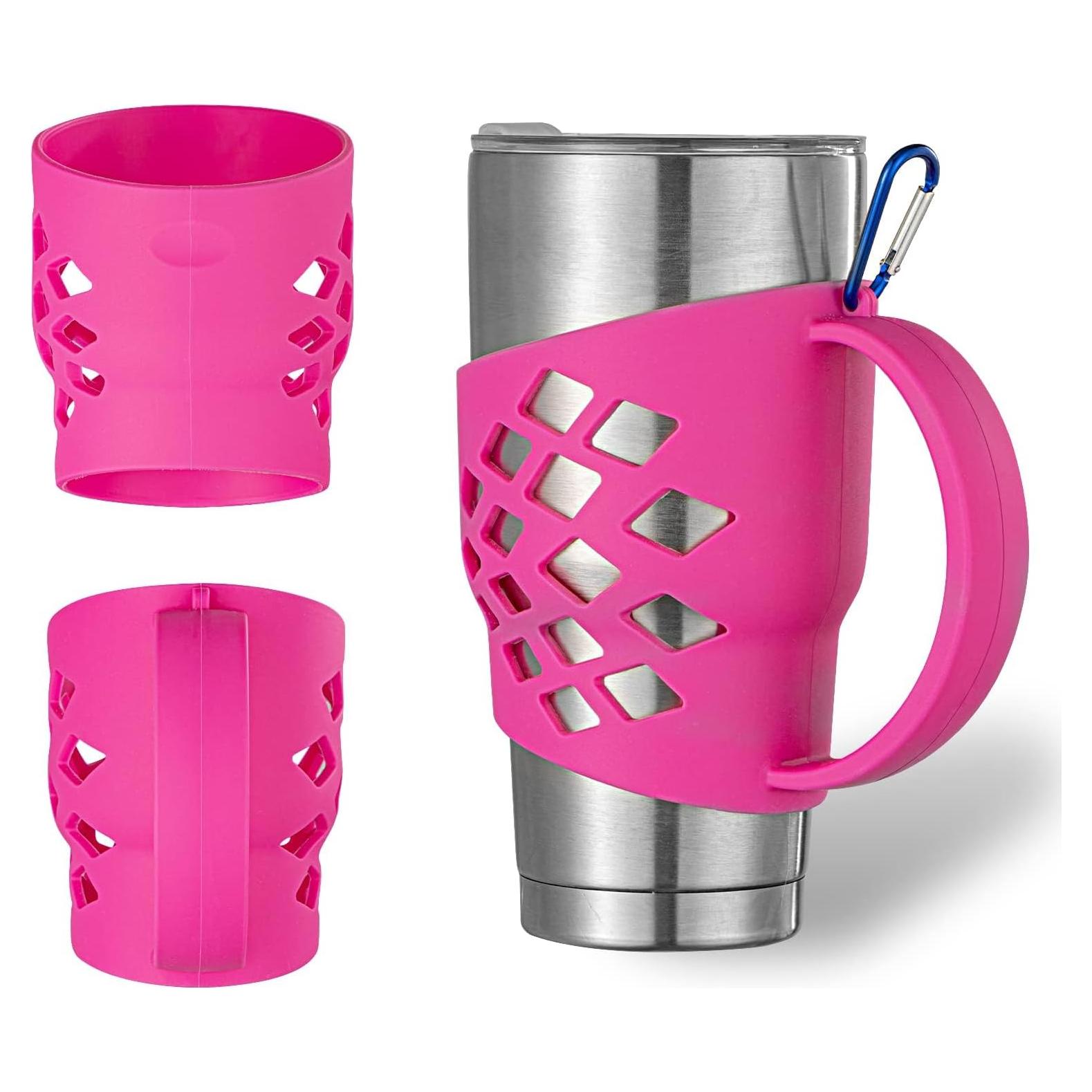 Manga de Silicona Antideslizante TRINENOX para Vasos 30 oz Rosa