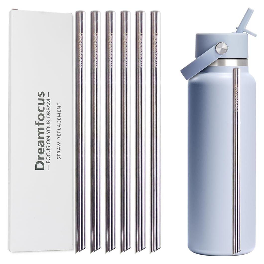 Popote de Metal Dreamfocus Acero Inoxidable para Botella 1.18L