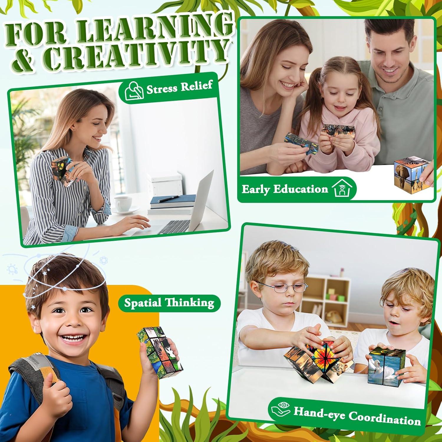 Cubo Mágico Antiestrés Star Cube 2 en 1 para Niños