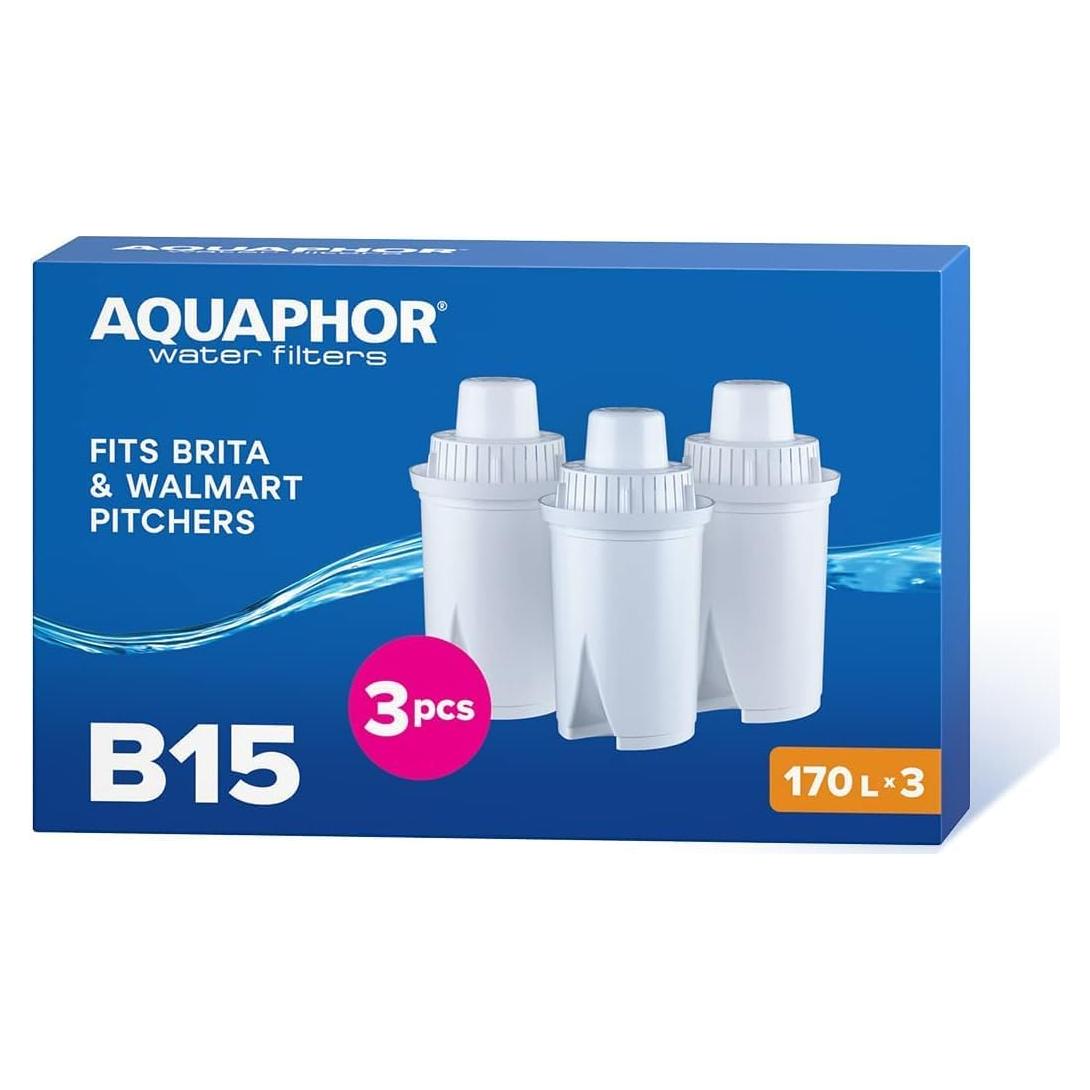 Filtro de Agua AQUAPHOR B15 - Paquete de 3 Filtros 170L