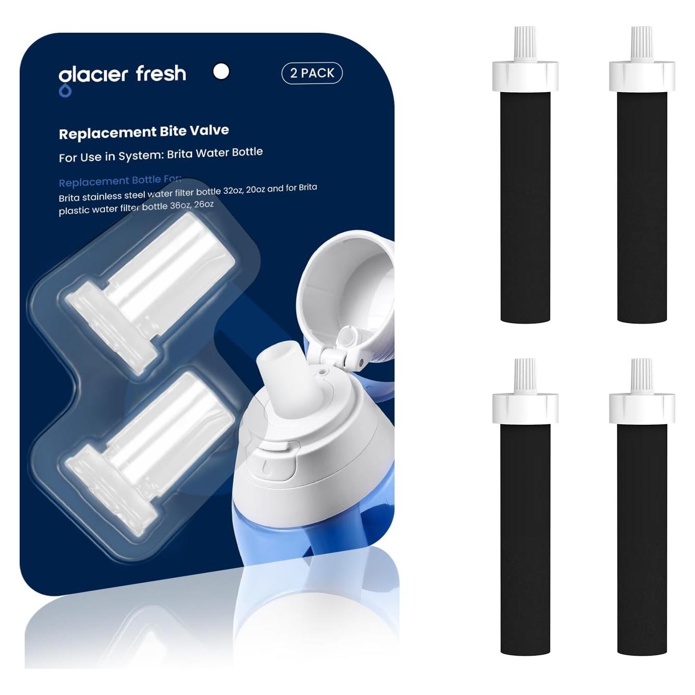 Filtros de Agua GLACIER FRESH Reemplazo para Brita BB06 4 Piezas