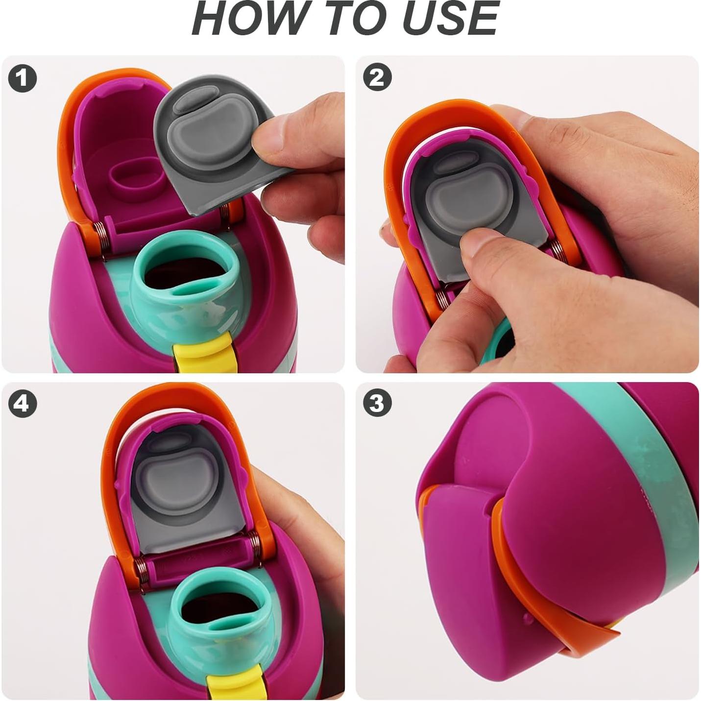 2 Tapones de Silicona para Botellas Owala FreeSip 19-40oz