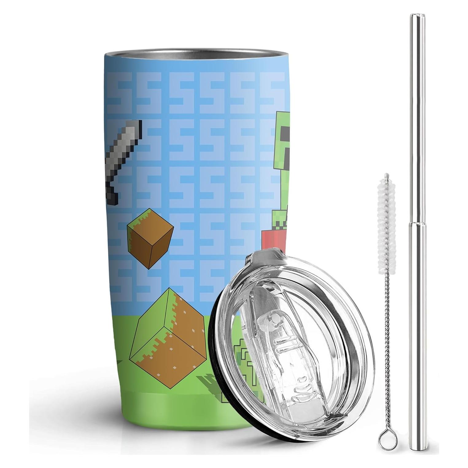 Vaso de Acero Inoxidable 20 Oz Stylonem Aislado con Popote