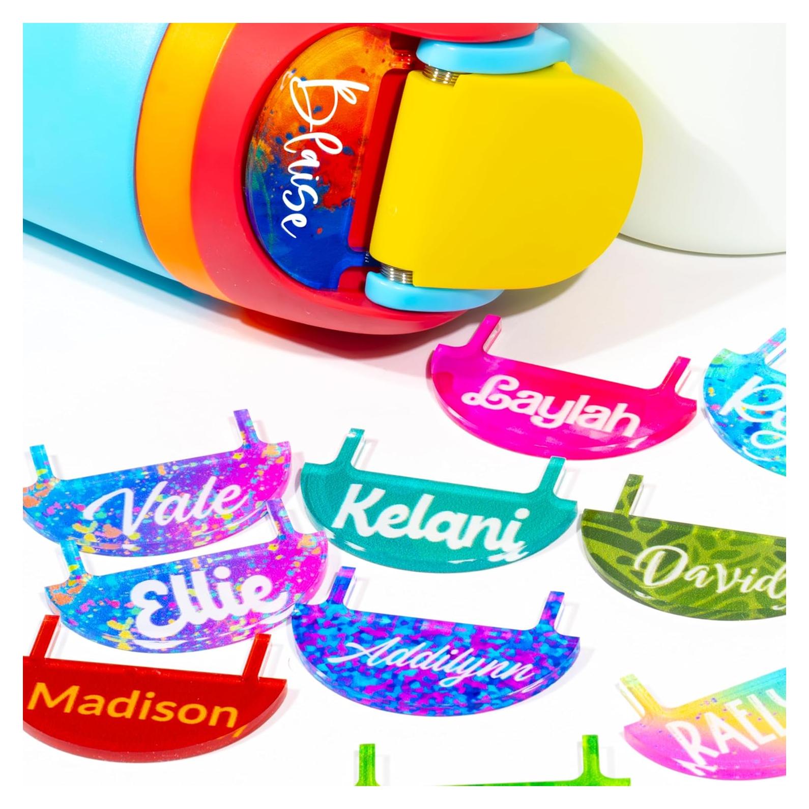 Placa de Nombre Personalizada Owala 24oz 32oz 40oz - 20 Colores