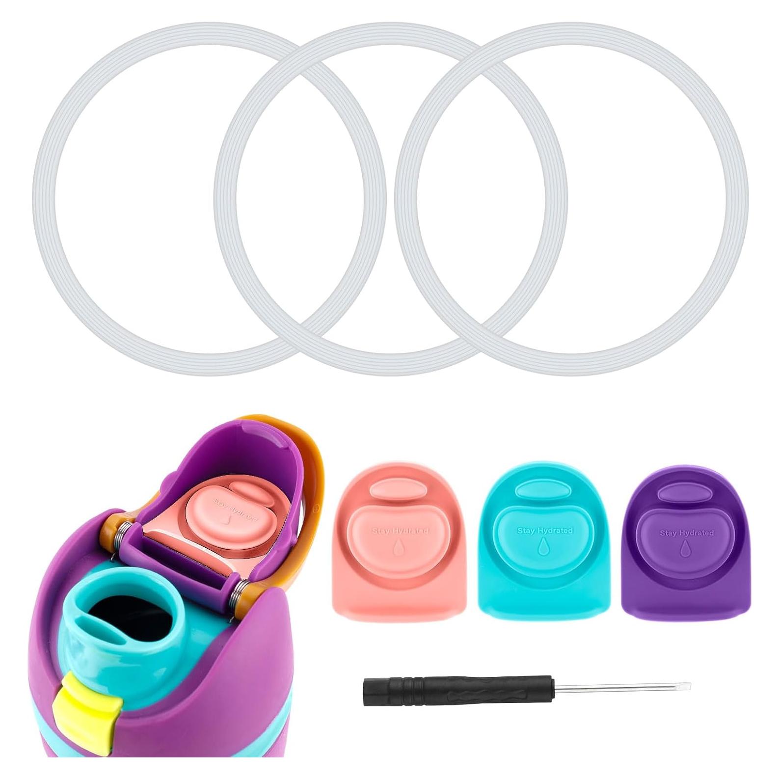 3 Tapones de Silicona y Anillos de Sello BOXOB para Owala