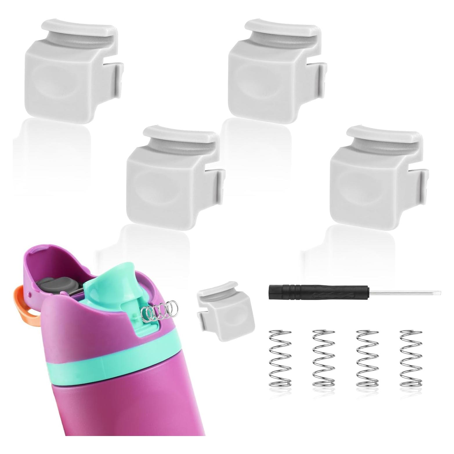 4 Piezas Botones Reemplazo Owala FreeSip 19-40oz Gris