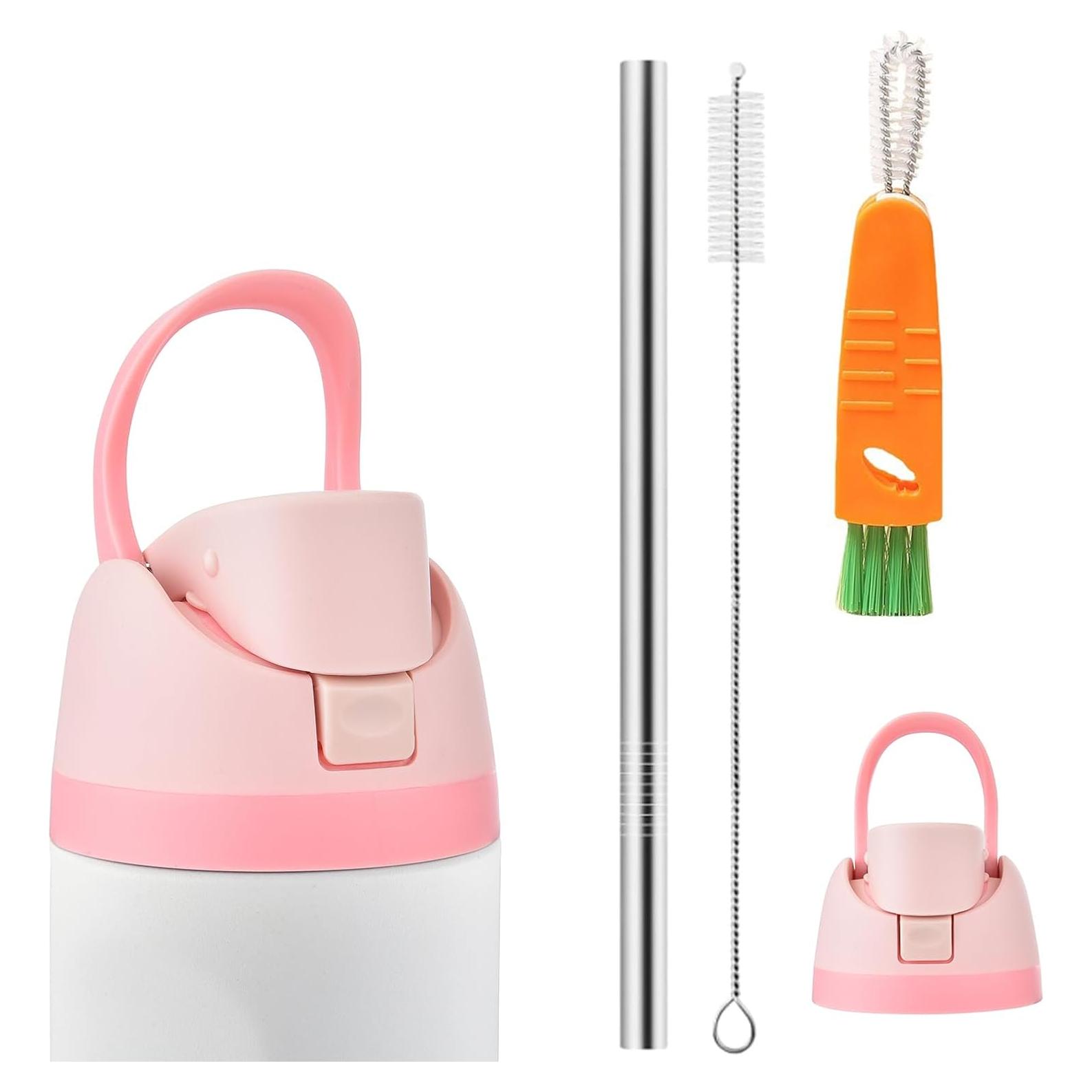 Tapa de Reemplazo Owala Freesip Rosa con Popote y Cepillos