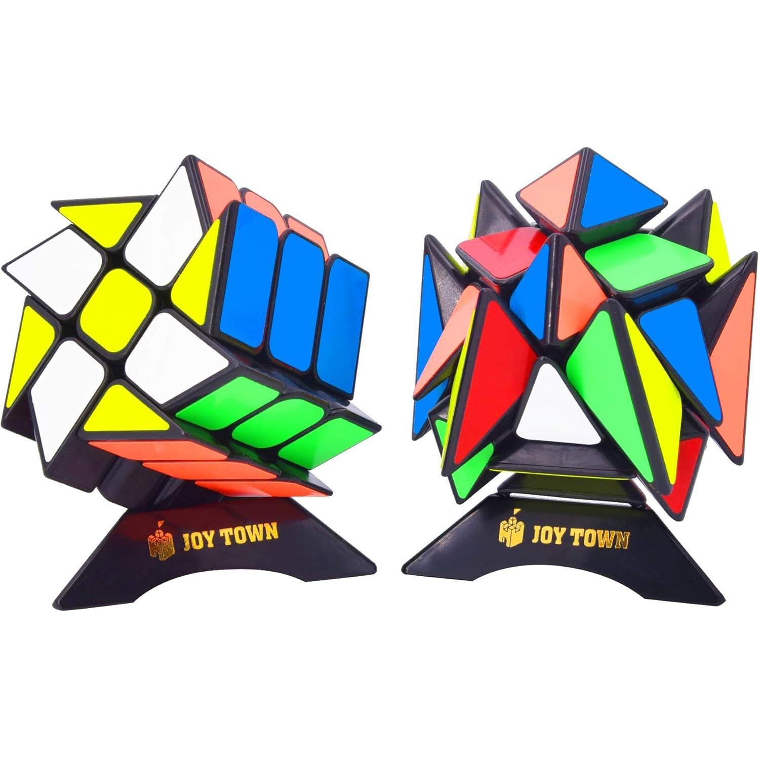 JoyTown Conjunto 2 Cubos Velocidad 3x3 YJ Eje V2 Soportes