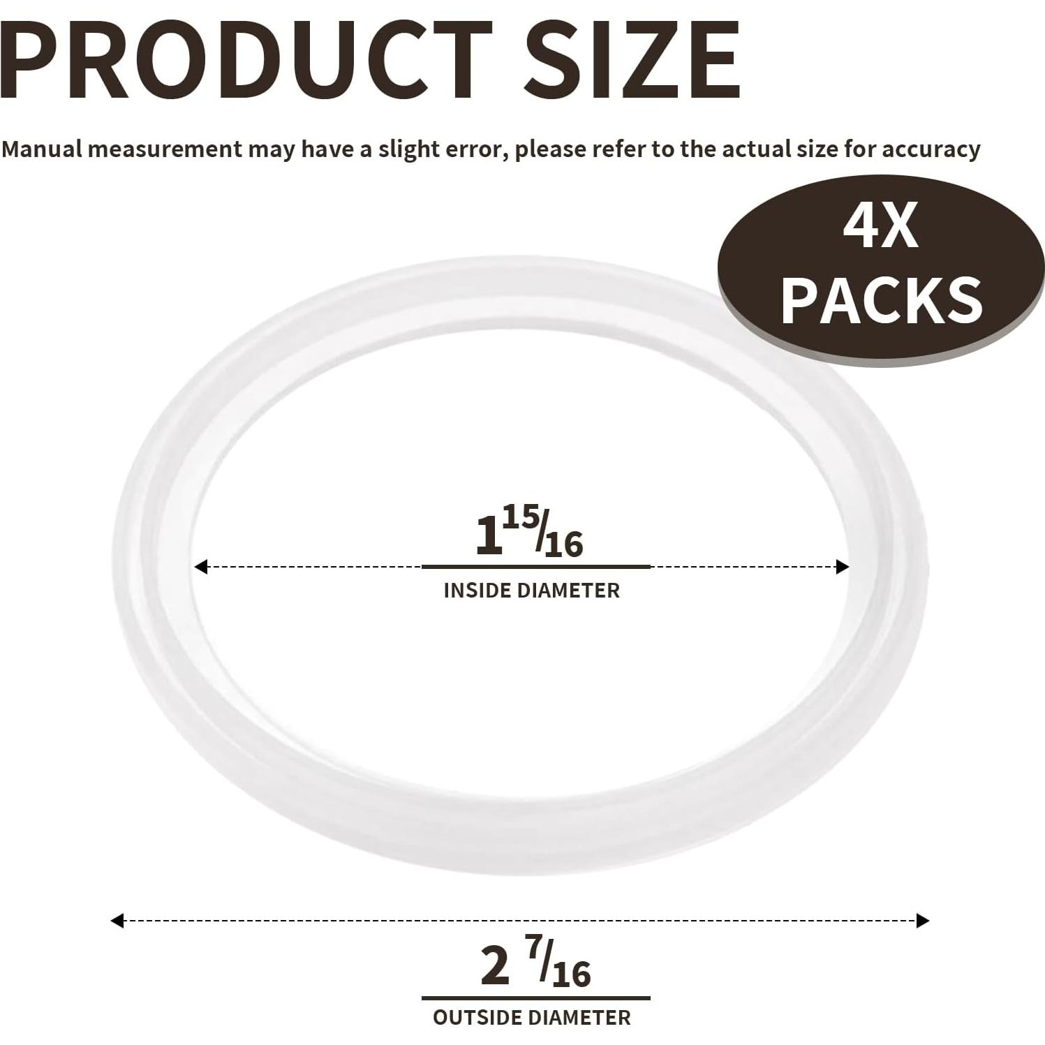 Juntas de Reemplazo Silicona para Tarro Thermos King 710ml - 4 Piezas