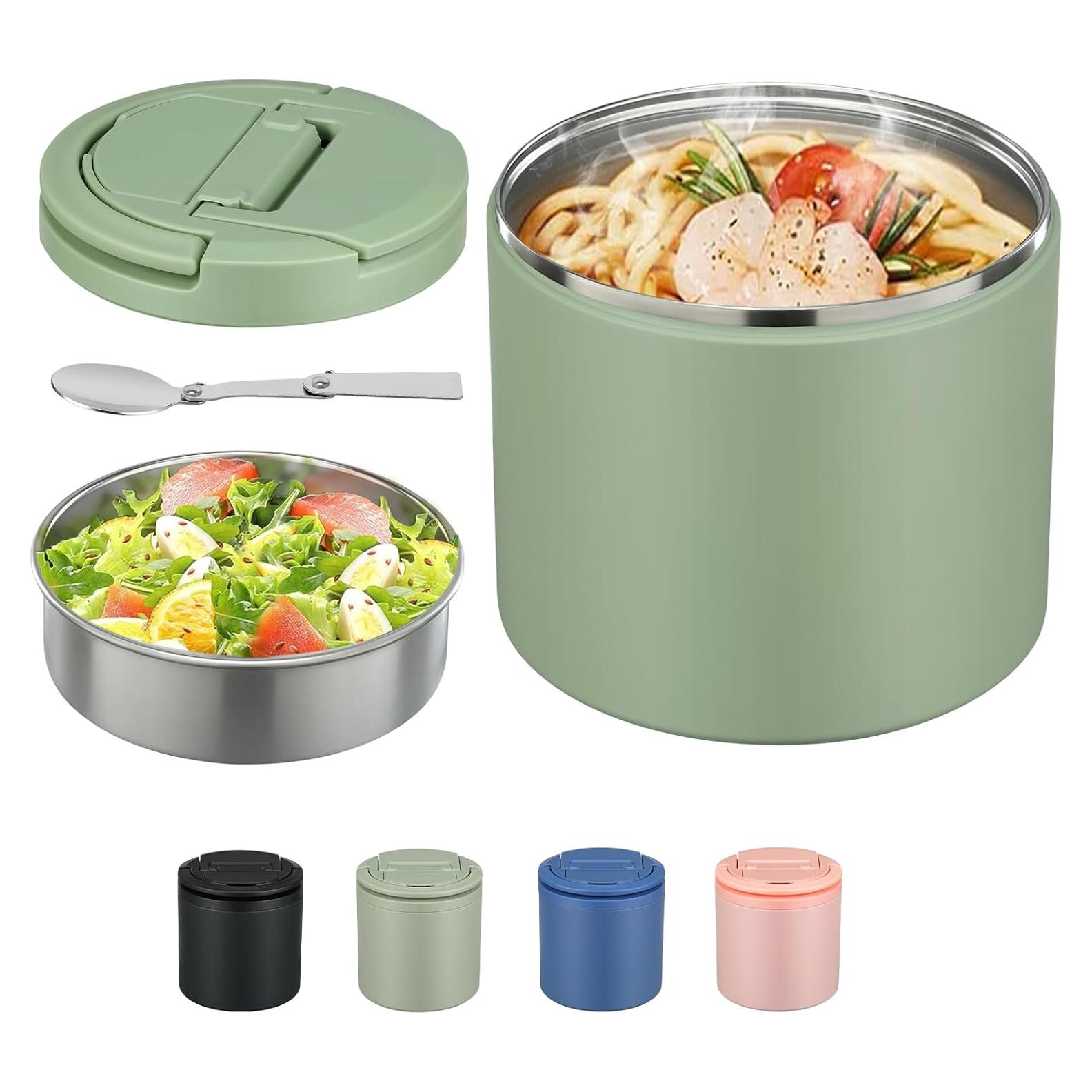 Termo de Sopa Aislado Elipark 1.39L Verde a Prueba de Fugas