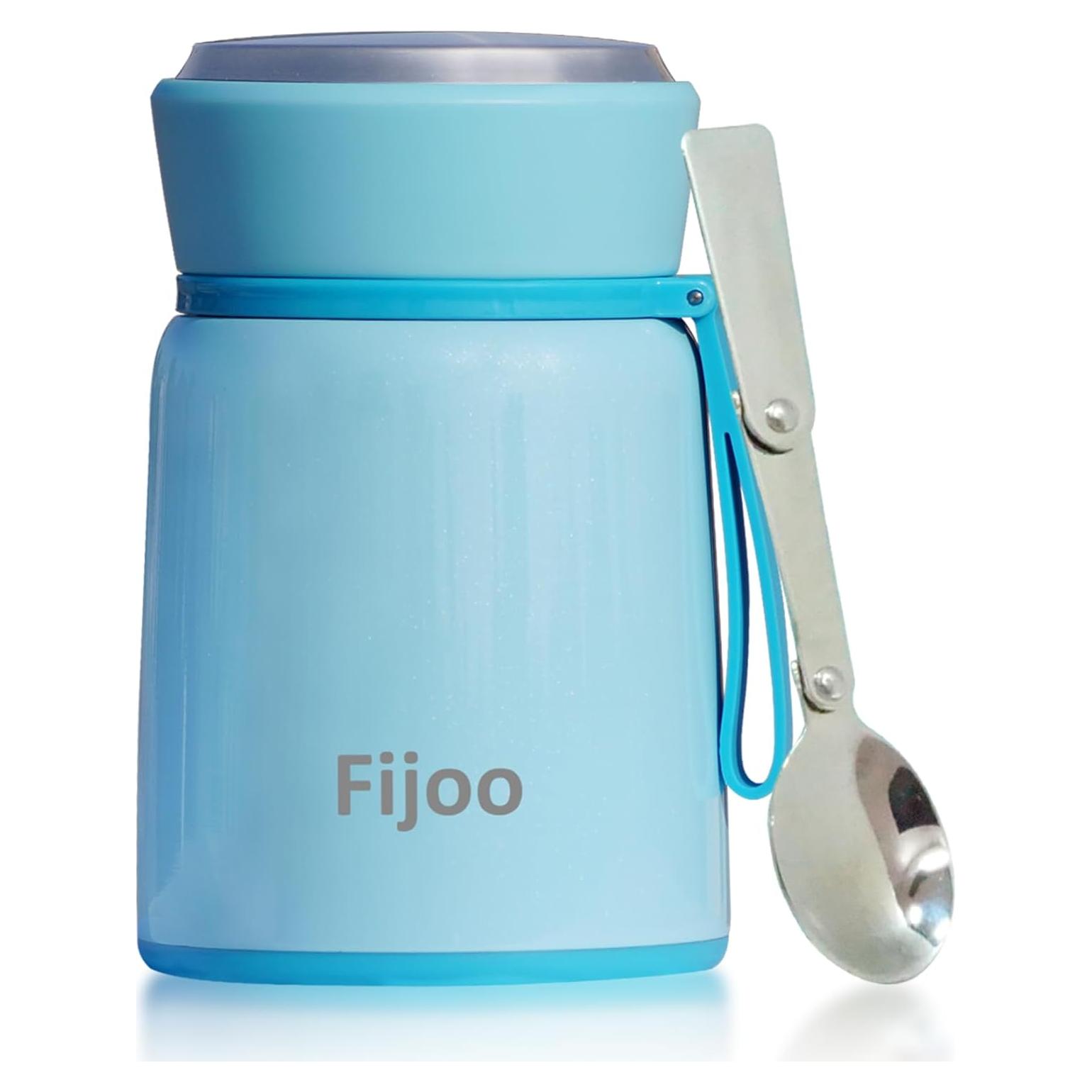 Tarro de Comida Térmico Fijoo 500ml Acero Inoxidable Azul