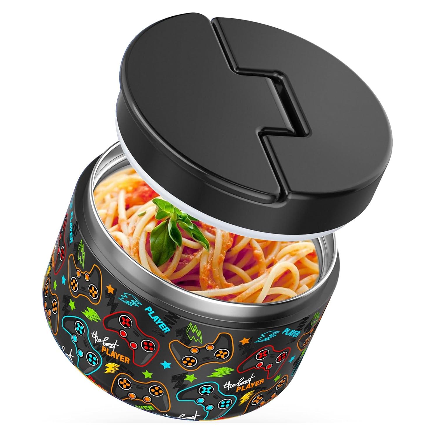 Termo de Sopa QUITES 340g Aislado al Vacío Negro