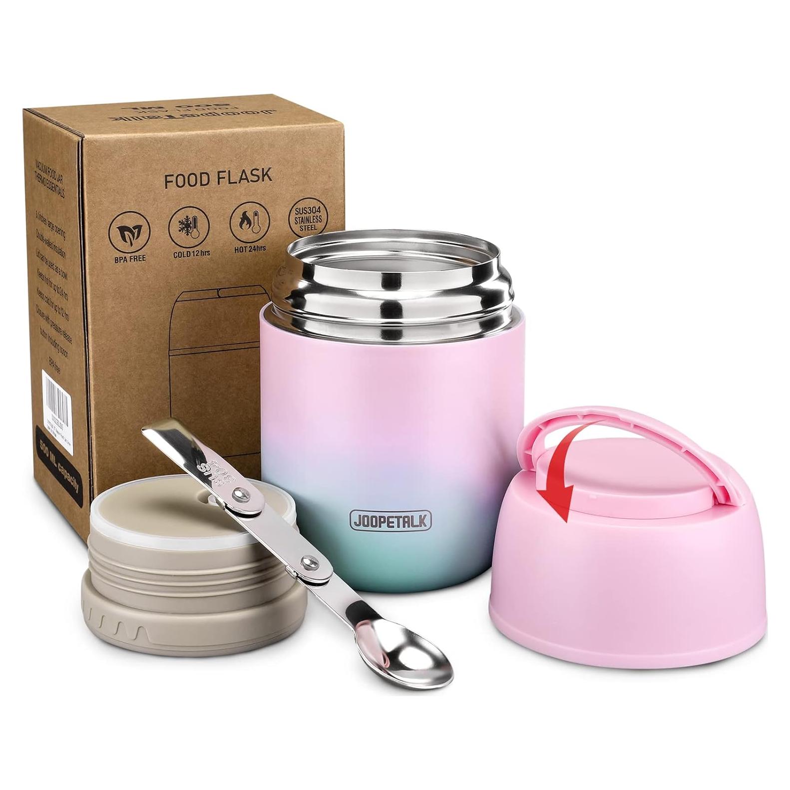 Termo de Almuerzo Aislado JOOPETALK 500ml Acero Inoxidable