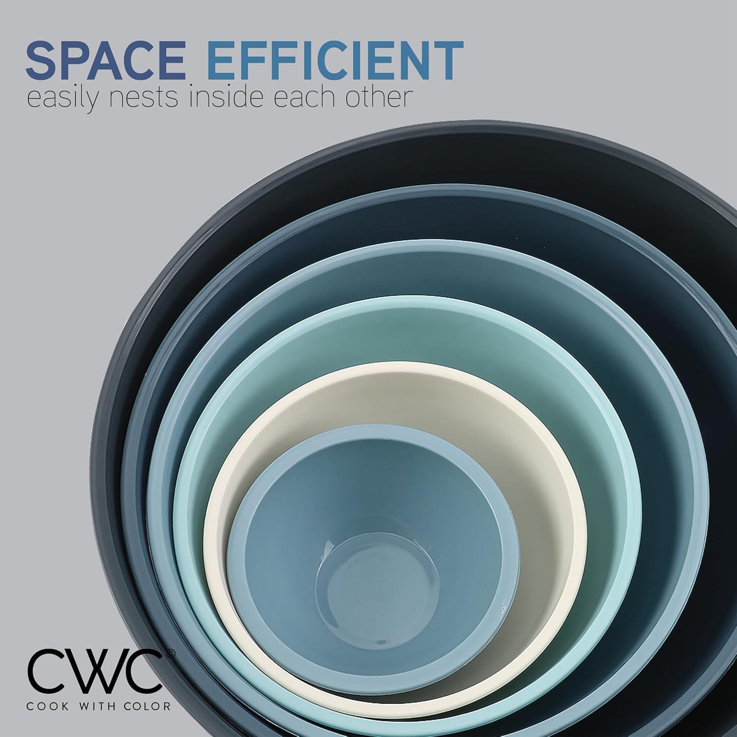 Juego de 12 Boles de Mezcla Cook with Color - Plástico Apilable