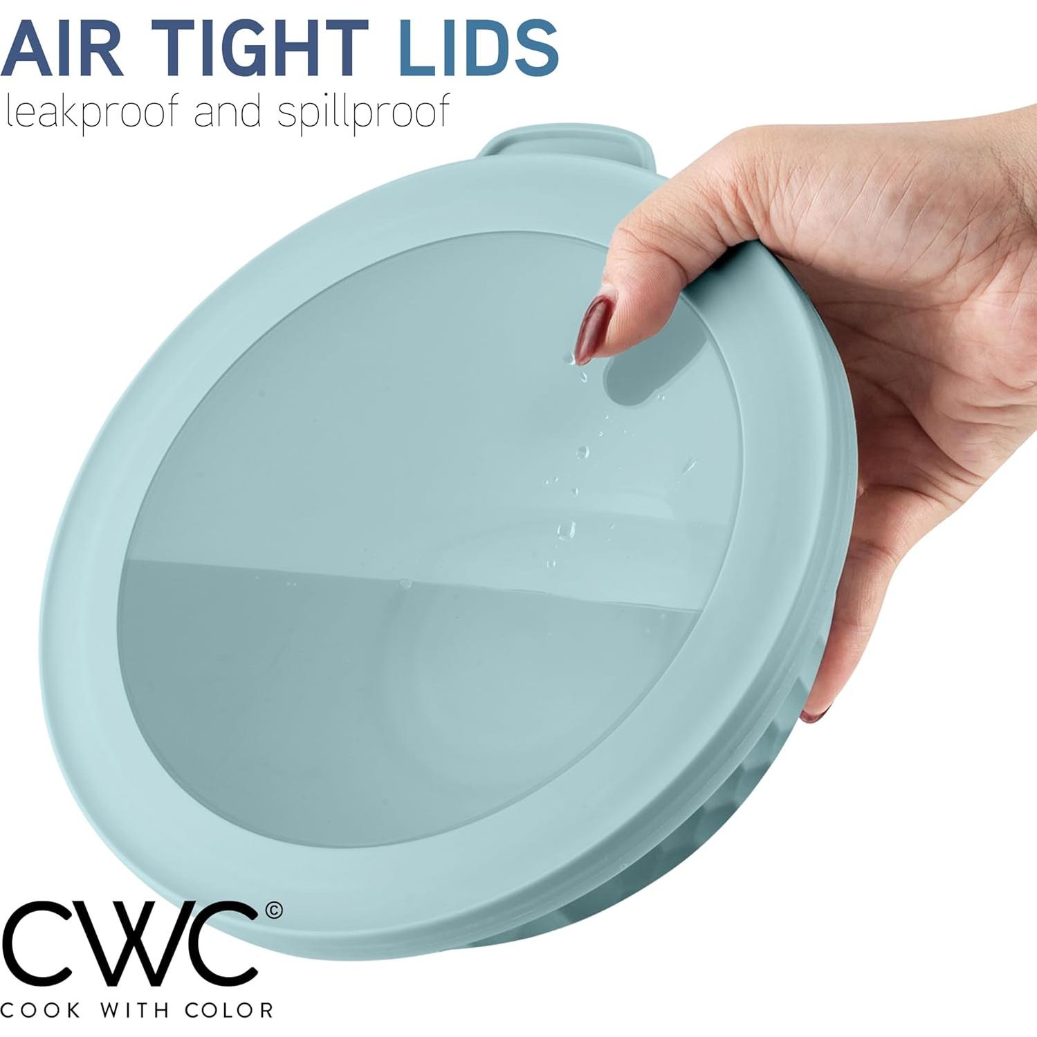 Juego de 12 Boles de Mezcla Cook with Color - Plástico Apilable