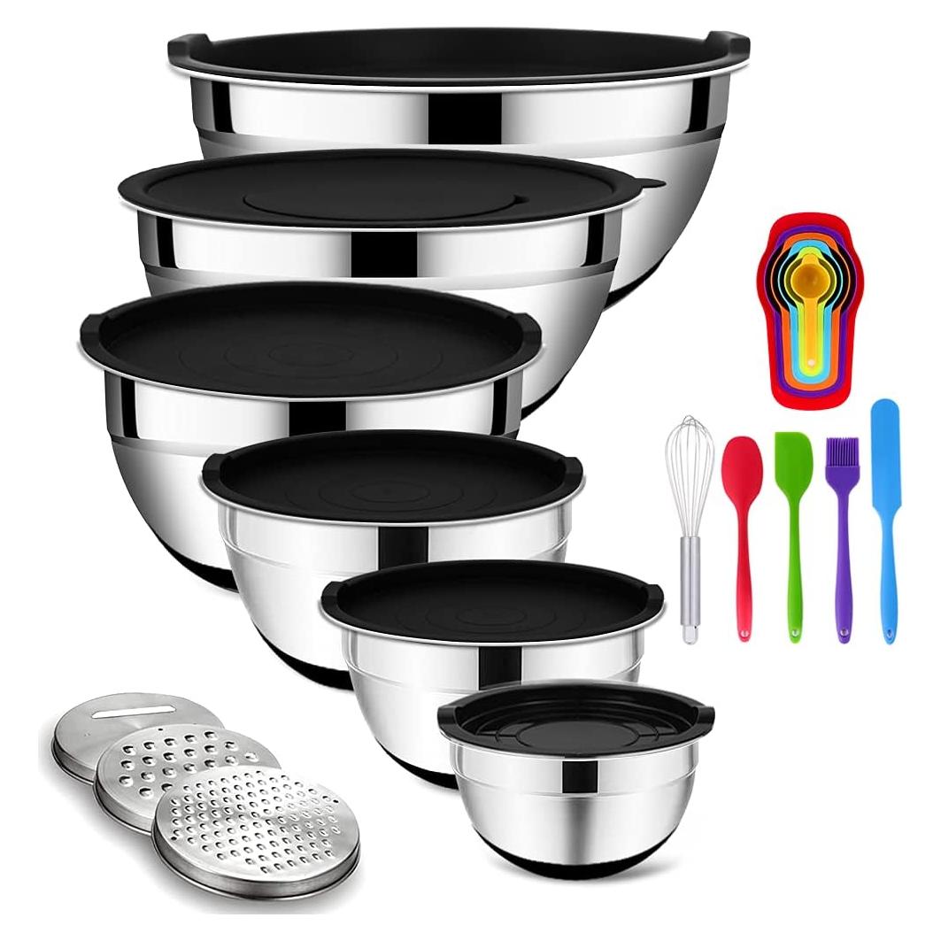 Juego de Cuencos para Mezclar Rottay 20PCS Acero Inoxidable