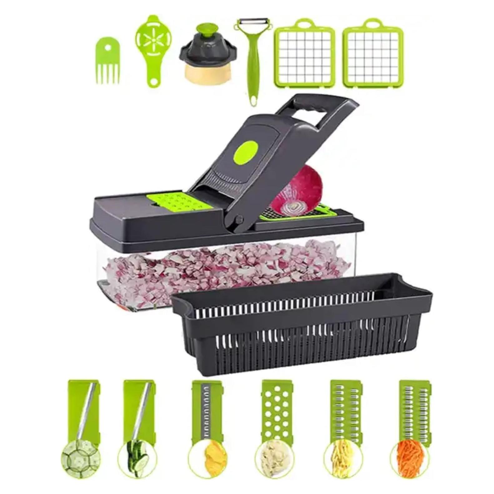 Mandolina de Cocina 15 en 1 Genérico - Picador y Rallador