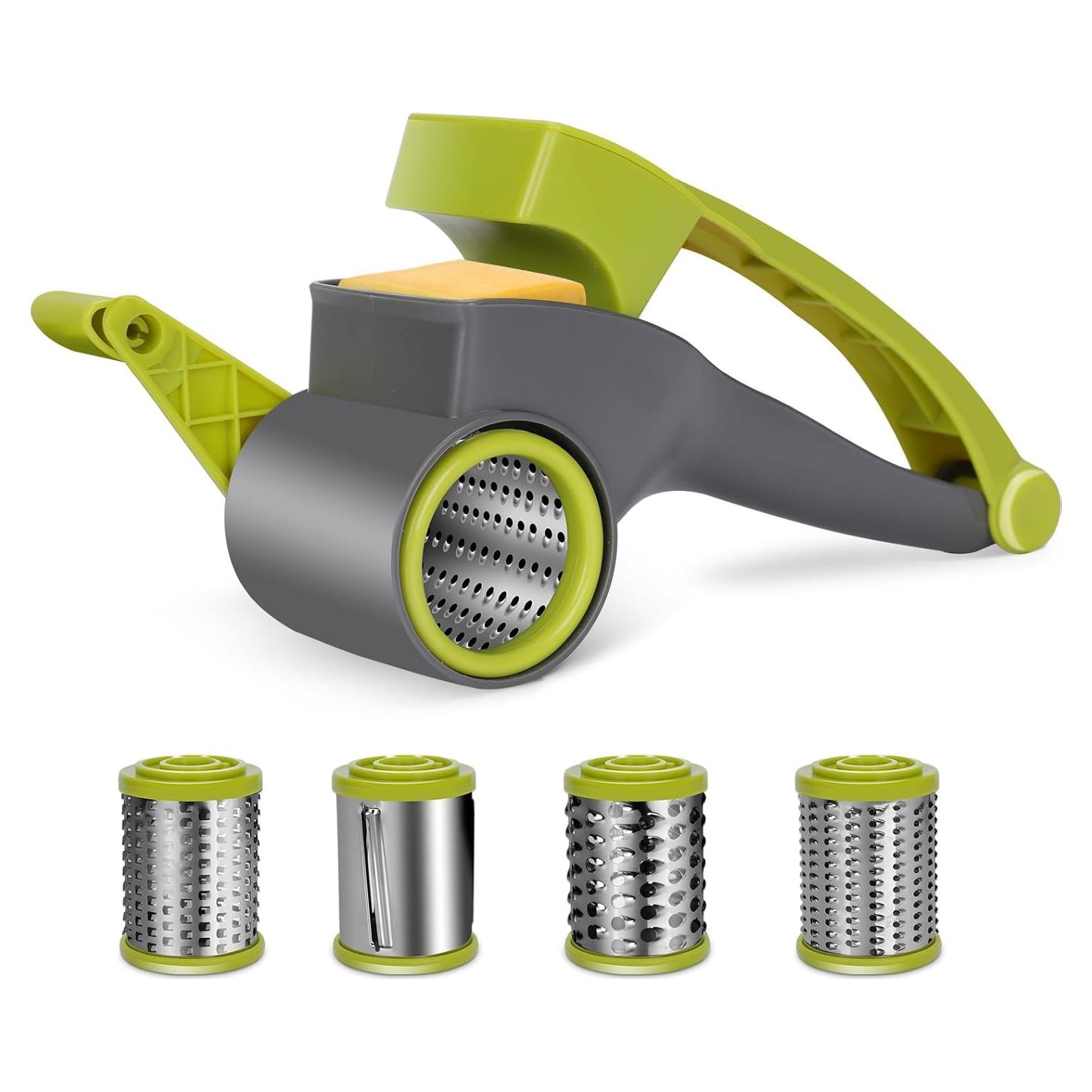 Rallador de Queso Rotativo MASTERTOP con 2 Tambores Inoxidable