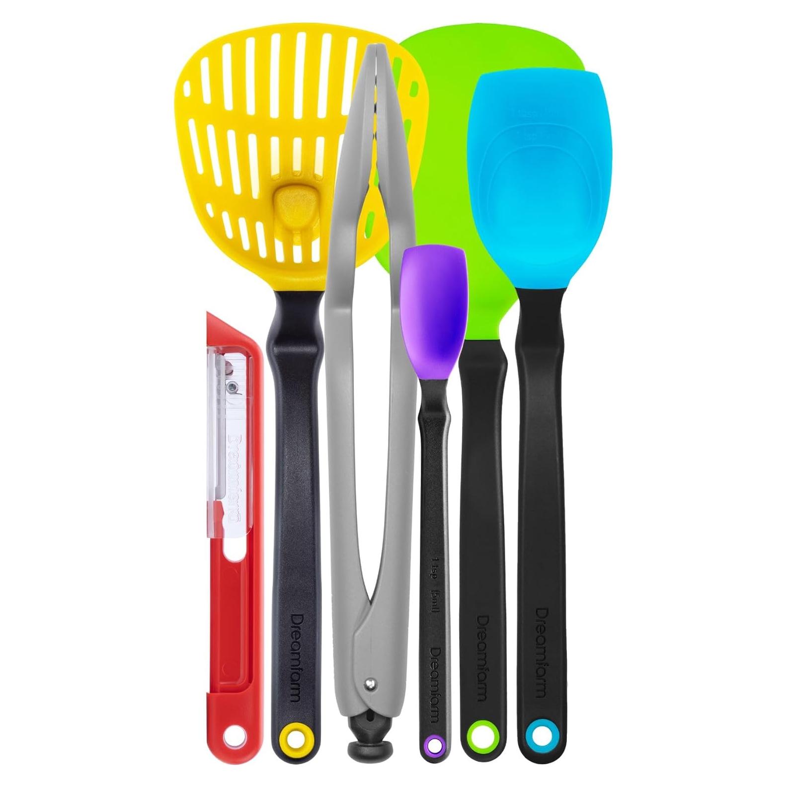 Juego de Utensilios de Cocina Dreamfarm - 6 Piezas Silicona y Nylon