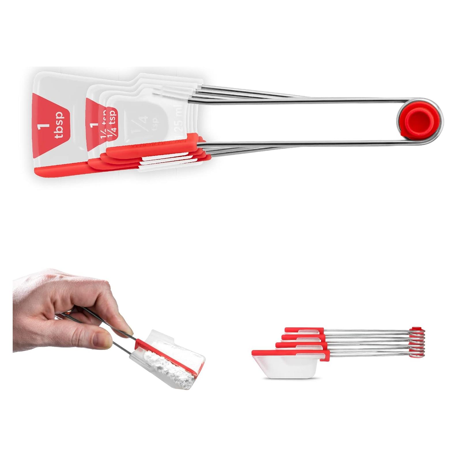 Juego de Cucharas Medidoras Autonivelantes Dreamfarm Levoons 4 Pzas