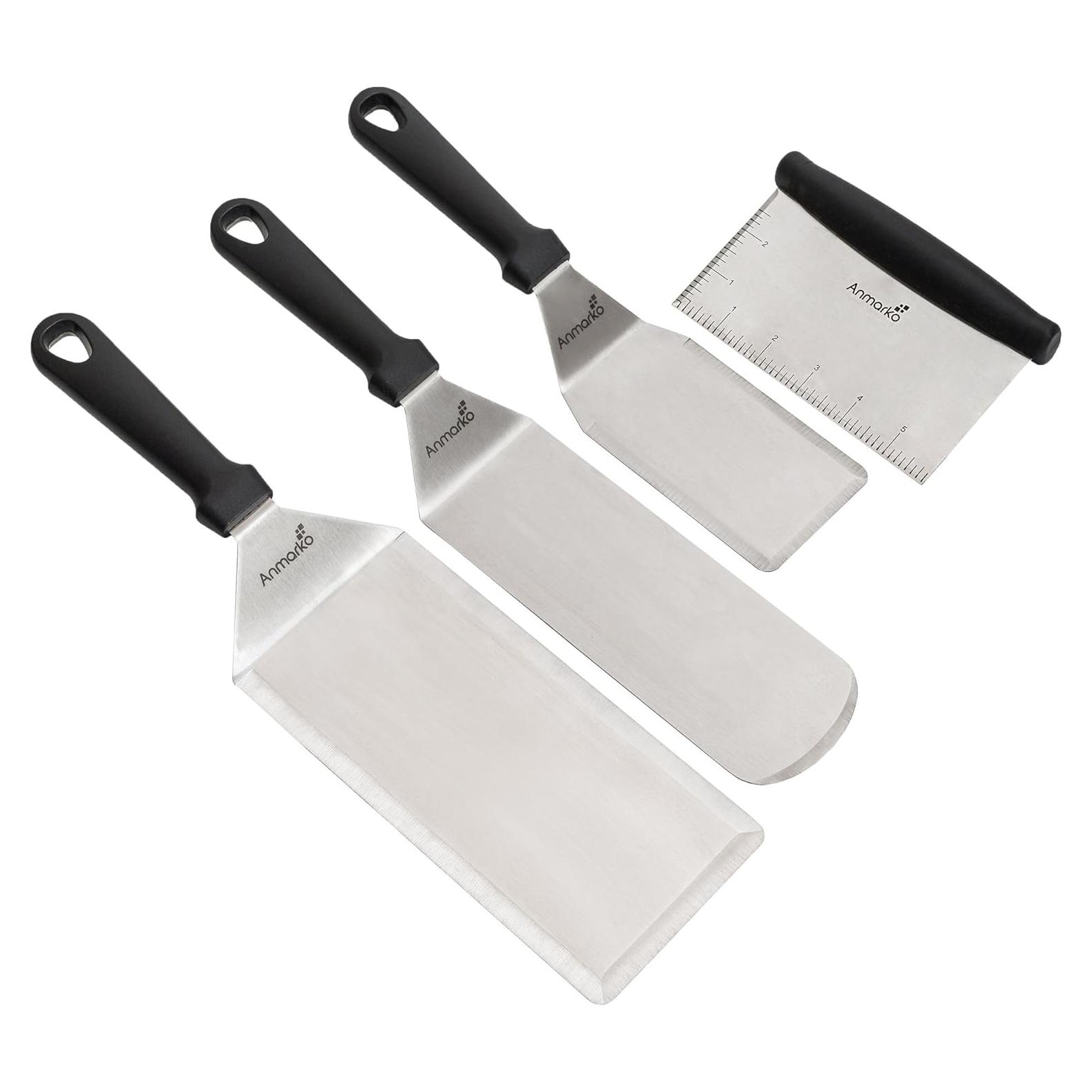 Juego de Espátulas de Acero Inoxidable Anmarko - 4 Piezas