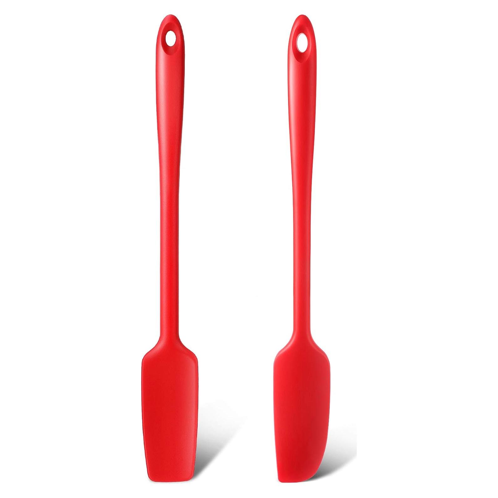 Espátulas de Silicona Patelai 28 cm 2 Piezas Rojas Antiadherentes