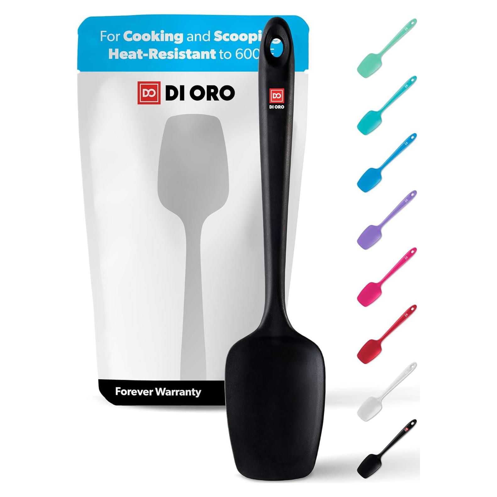 Espátula de Silicona DI ORO Sin Costuras 28.4 cm Negra