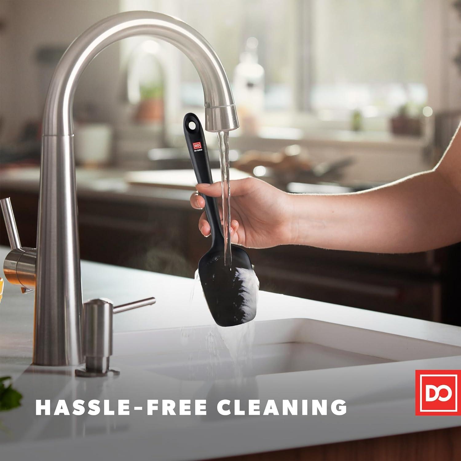 Espátula de Silicona DI ORO Sin Costuras 28.4 cm Negra