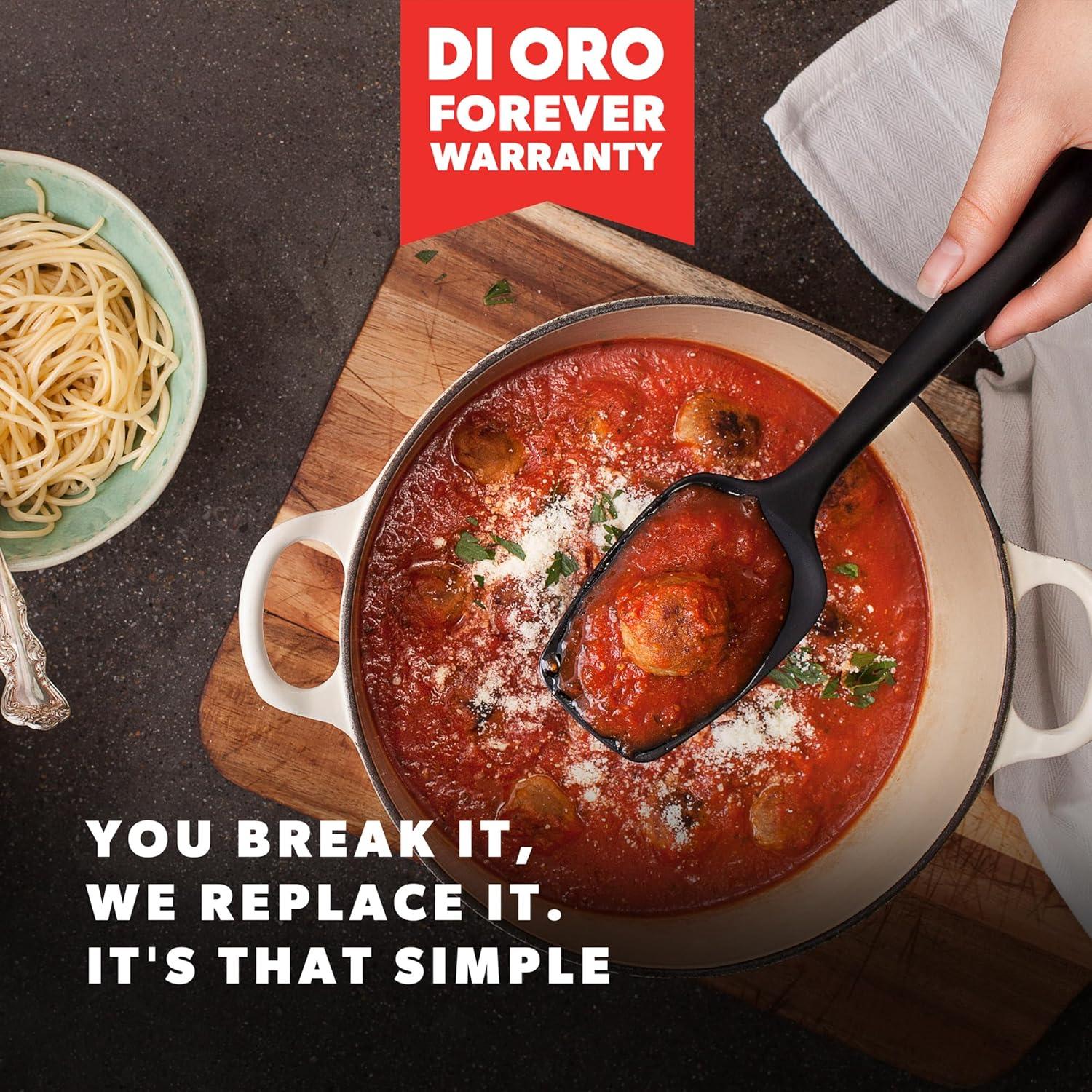 Espátula de Silicona DI ORO Sin Costuras 28.4 cm Negra