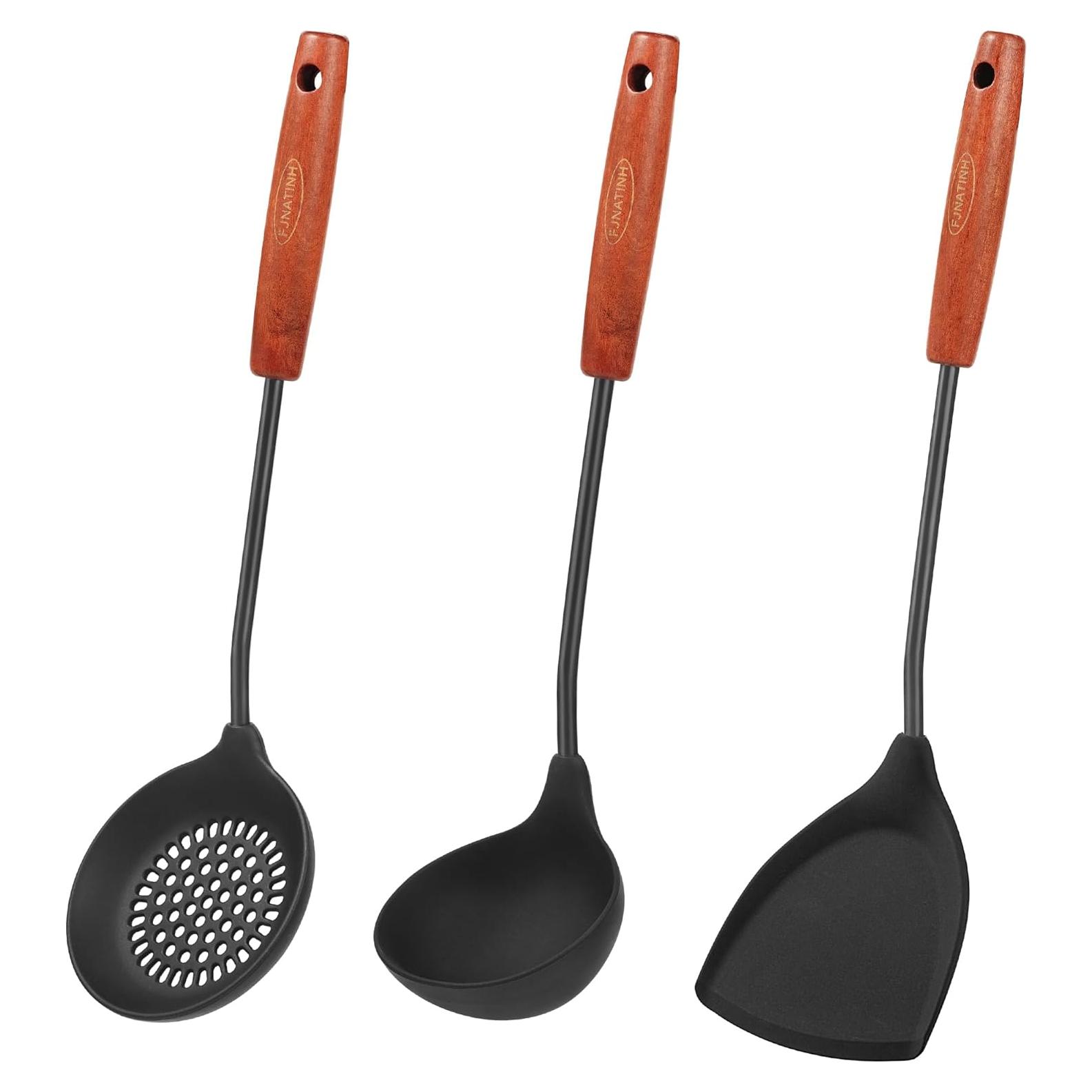 Juego de Utensilios de Cocina FJNATINH Silicona 3 Piezas