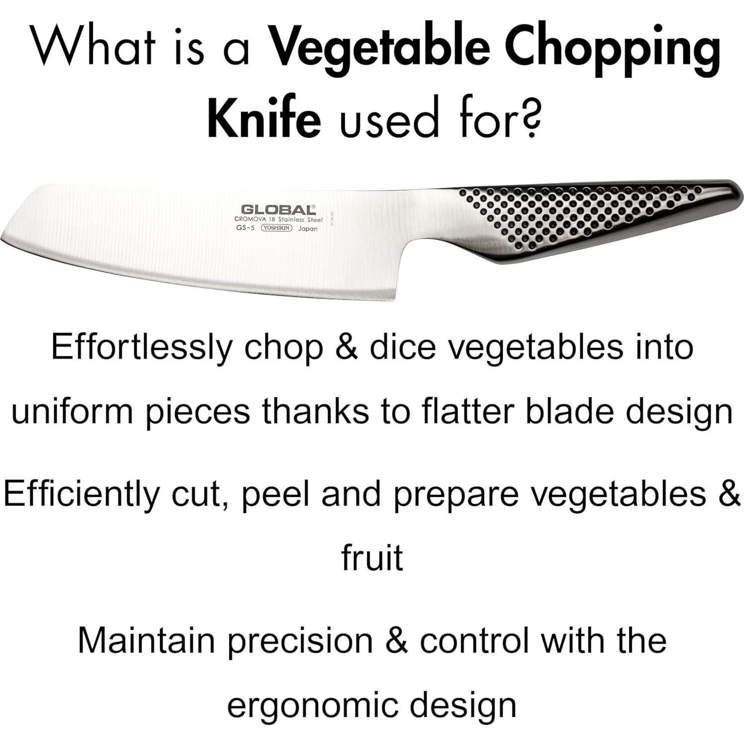 Cuchillo de Verduras Global GS-5 13.97 cm Acero Inoxidable