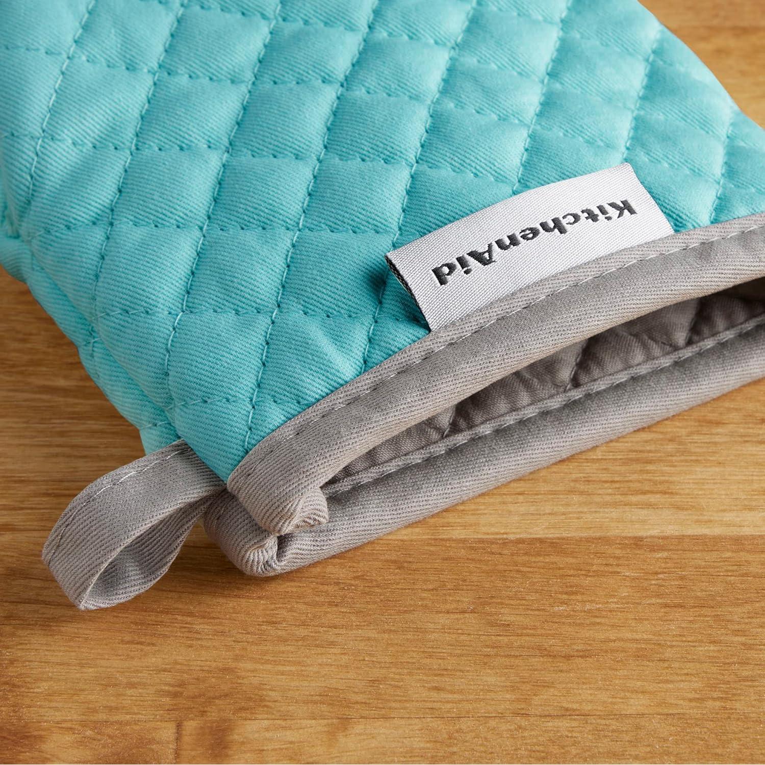 Guantes de horno mini KitchenAid Asteroid 2 unidades Aqua