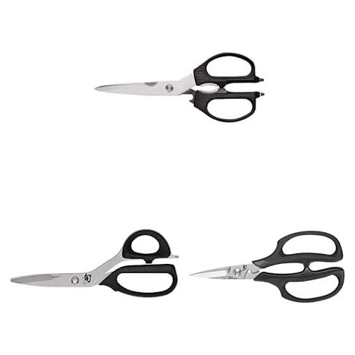 Tijeras multiusos Shun de acero inoxidable, 3.5 y 7.5 pulgadas