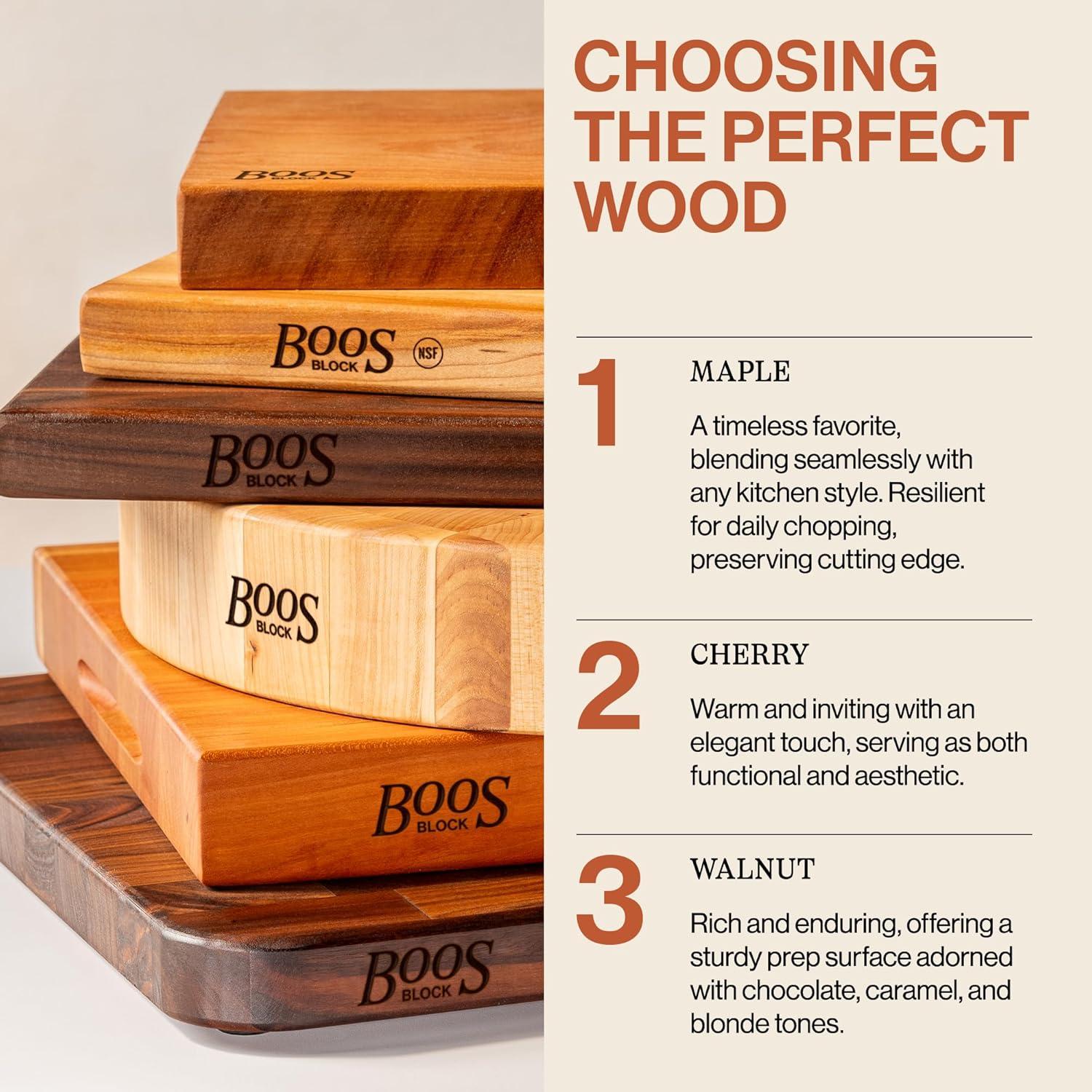 Tabla de Cortar de Madera John Boos 40.6x25.4cm Reversible