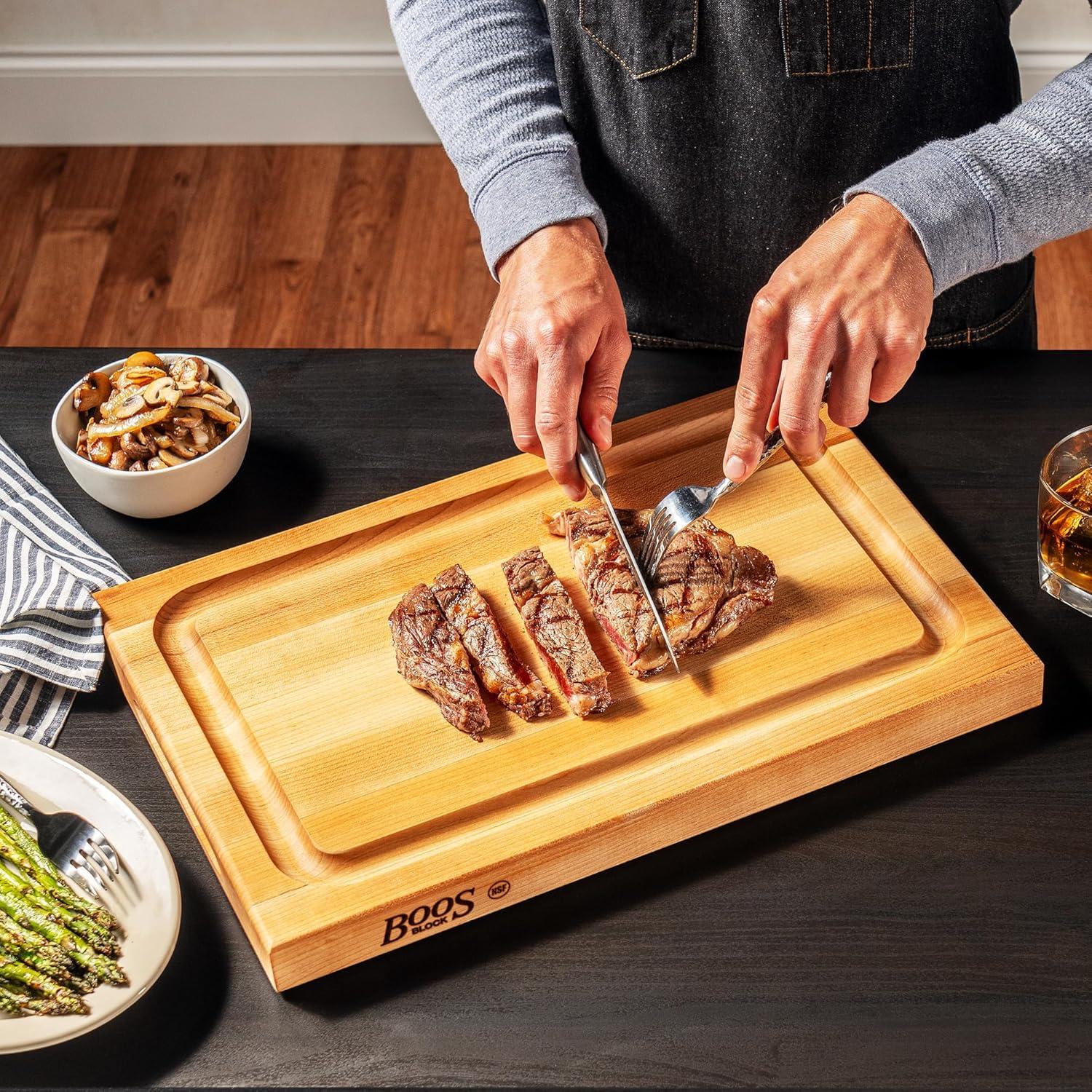 Tabla de Cortar de Madera de Arce John Boos 45.72x30.48 cm Reversible