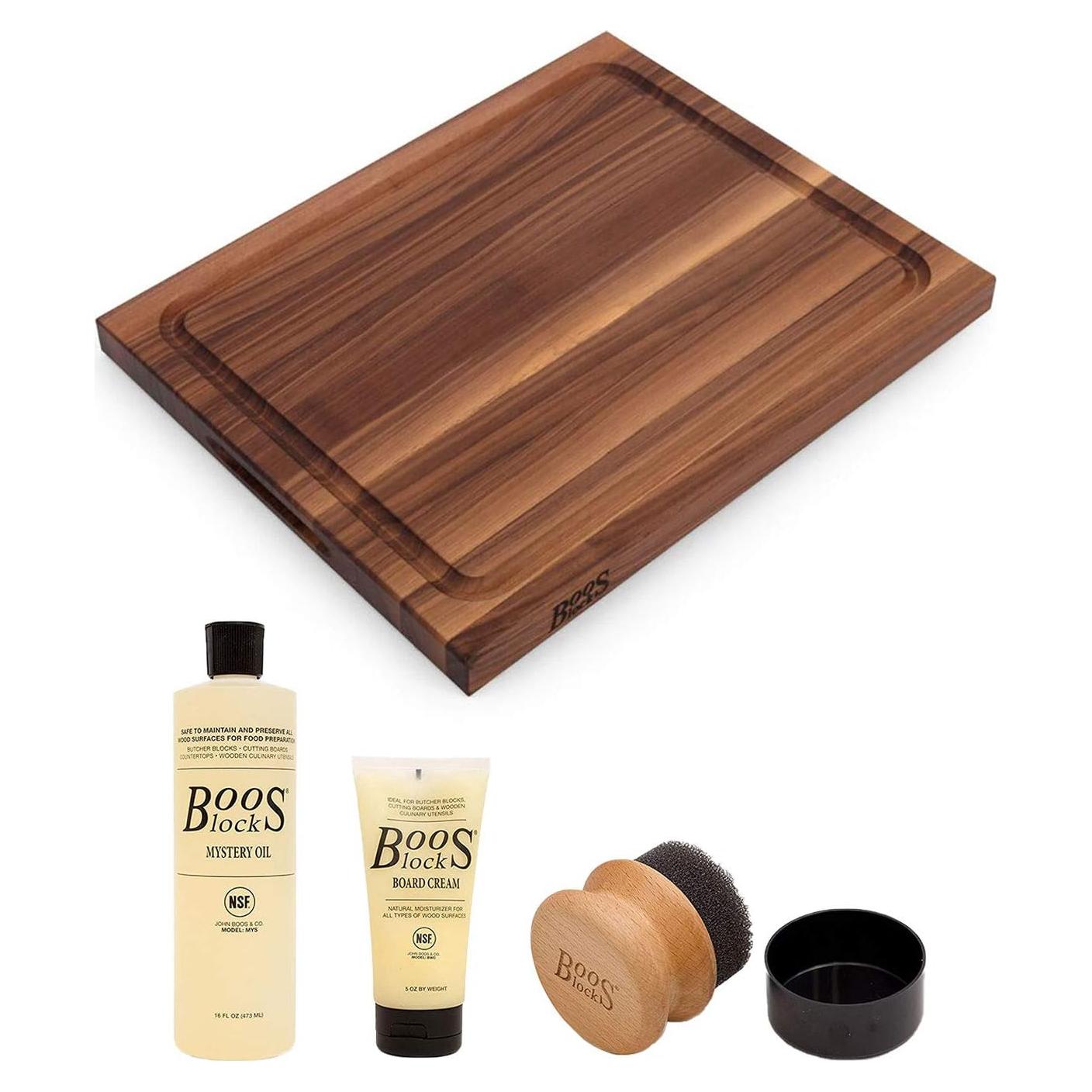 Tabla de Cortar de Madera John Boos BBQ 43x53cm Reversible