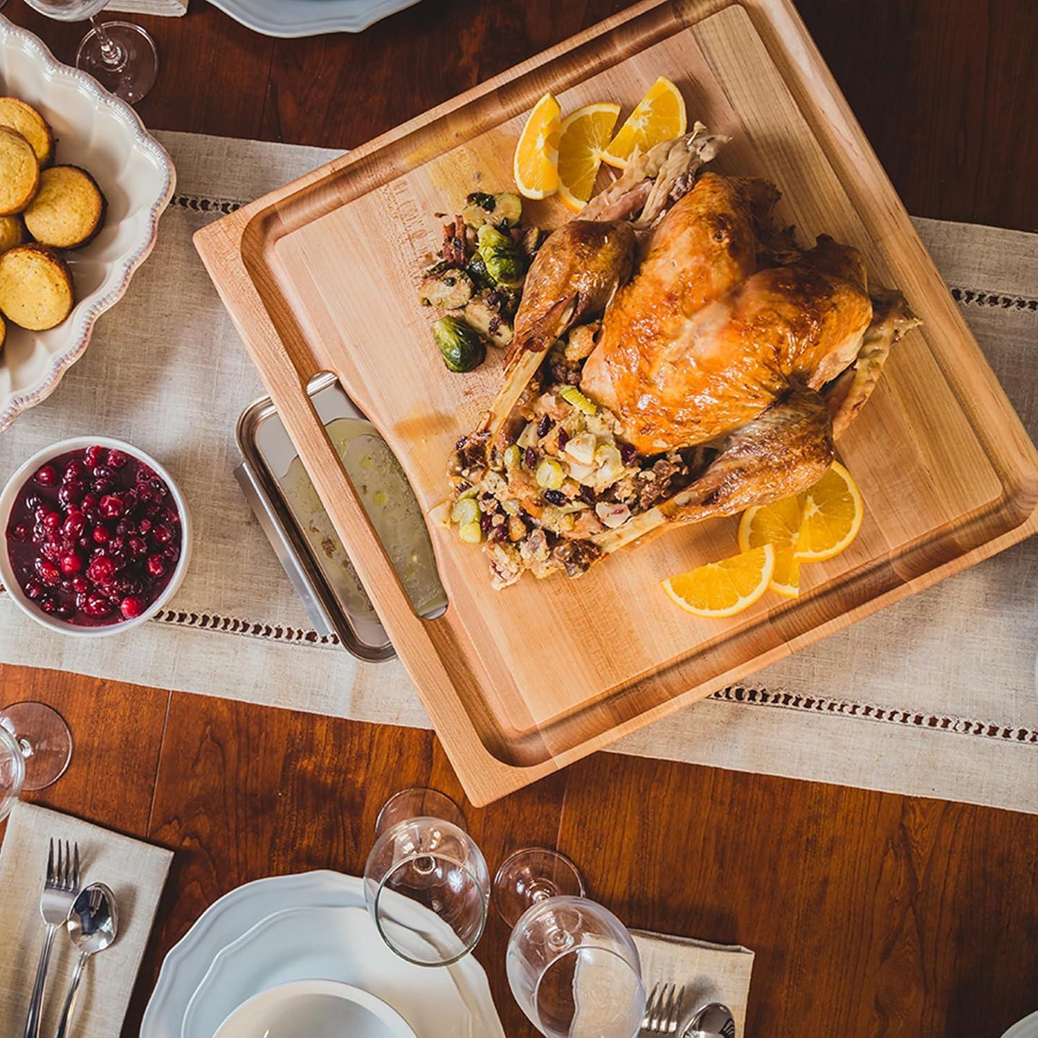 Tabla de Cortar John Boos de Madera de Arce 38x36 cm Reversible