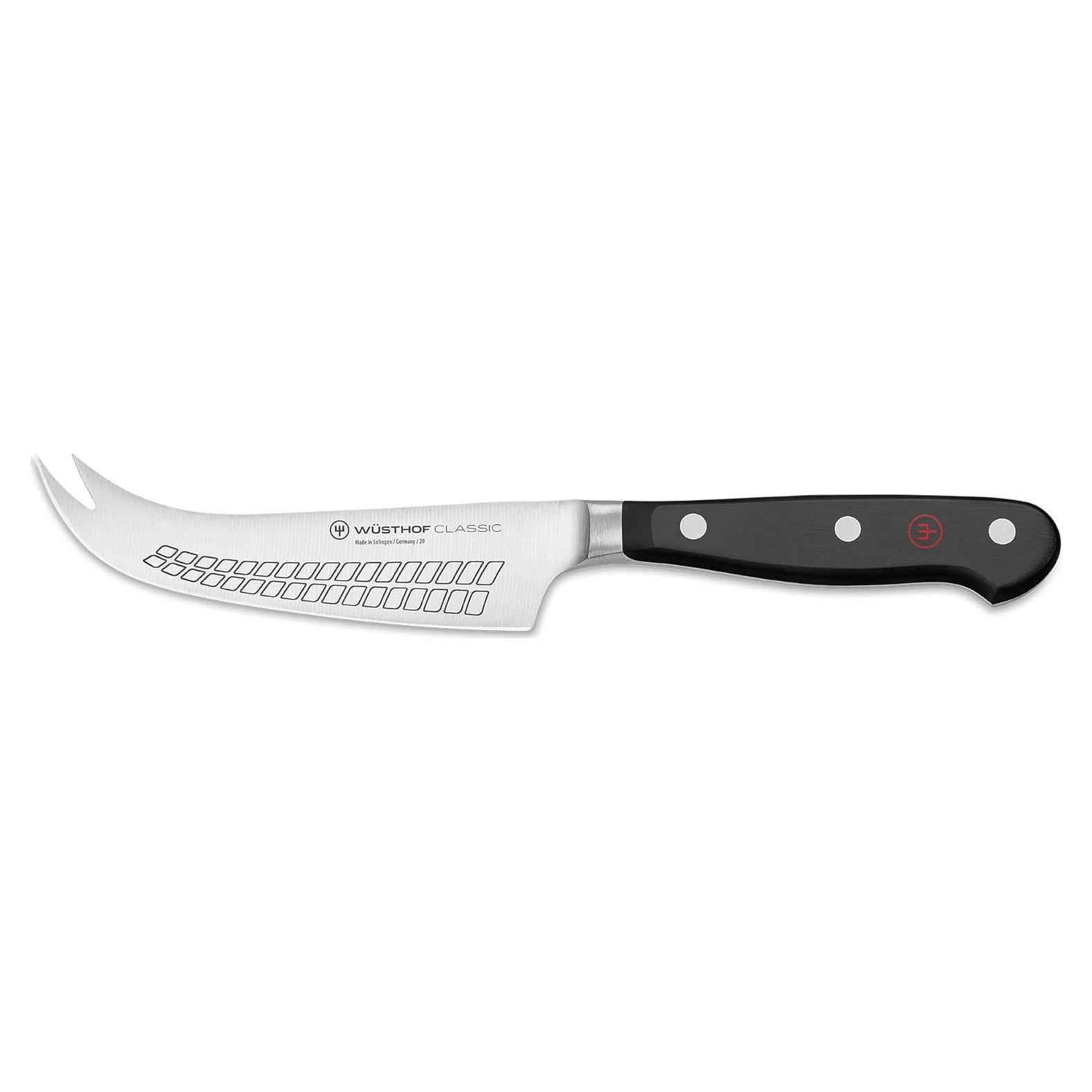 Cuchillo de Queso Duro WÜSTHOF Classic 12.1 cm Mango Negro