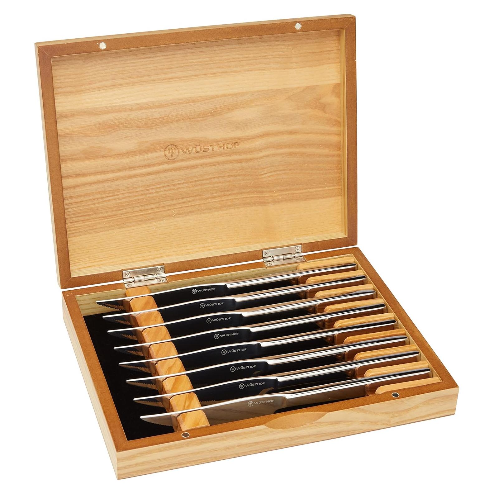 Juego de Cuchillos de Carne Wüsthof 8 Piezas Acero Inoxidable