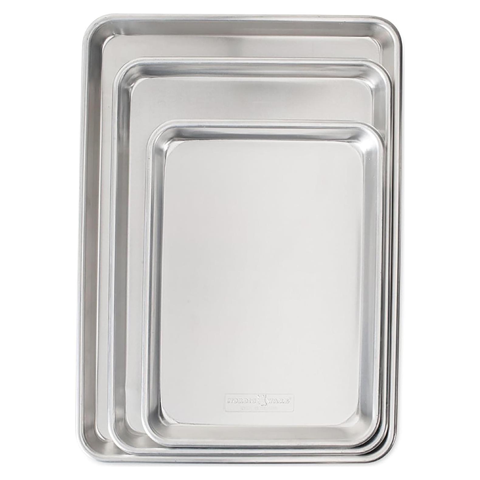 Juego de 3 Bandejas de Hornear Nordic Ware Naturals - Aluminio