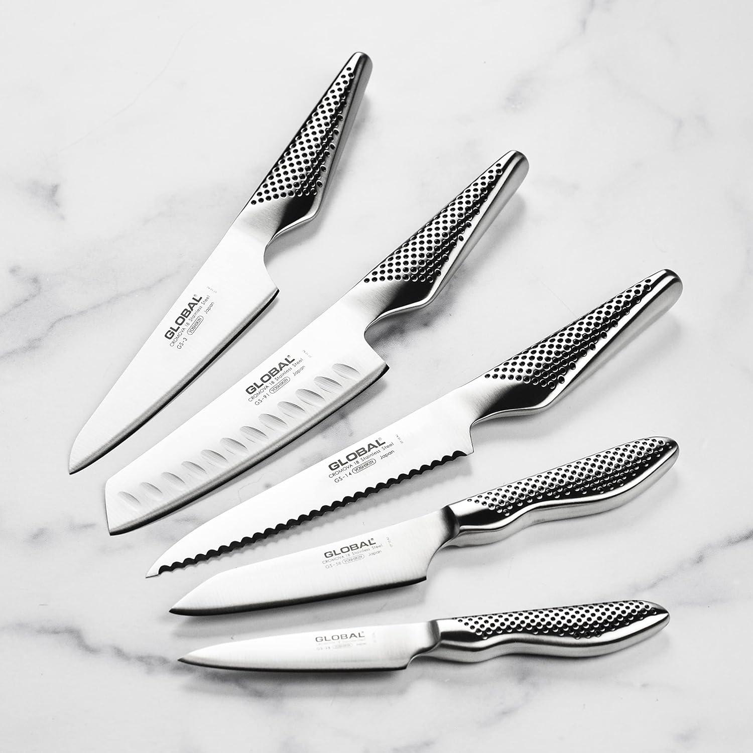 Conjunto de Cuchillos Global 20 Piezas Acero Inoxidable Japonés