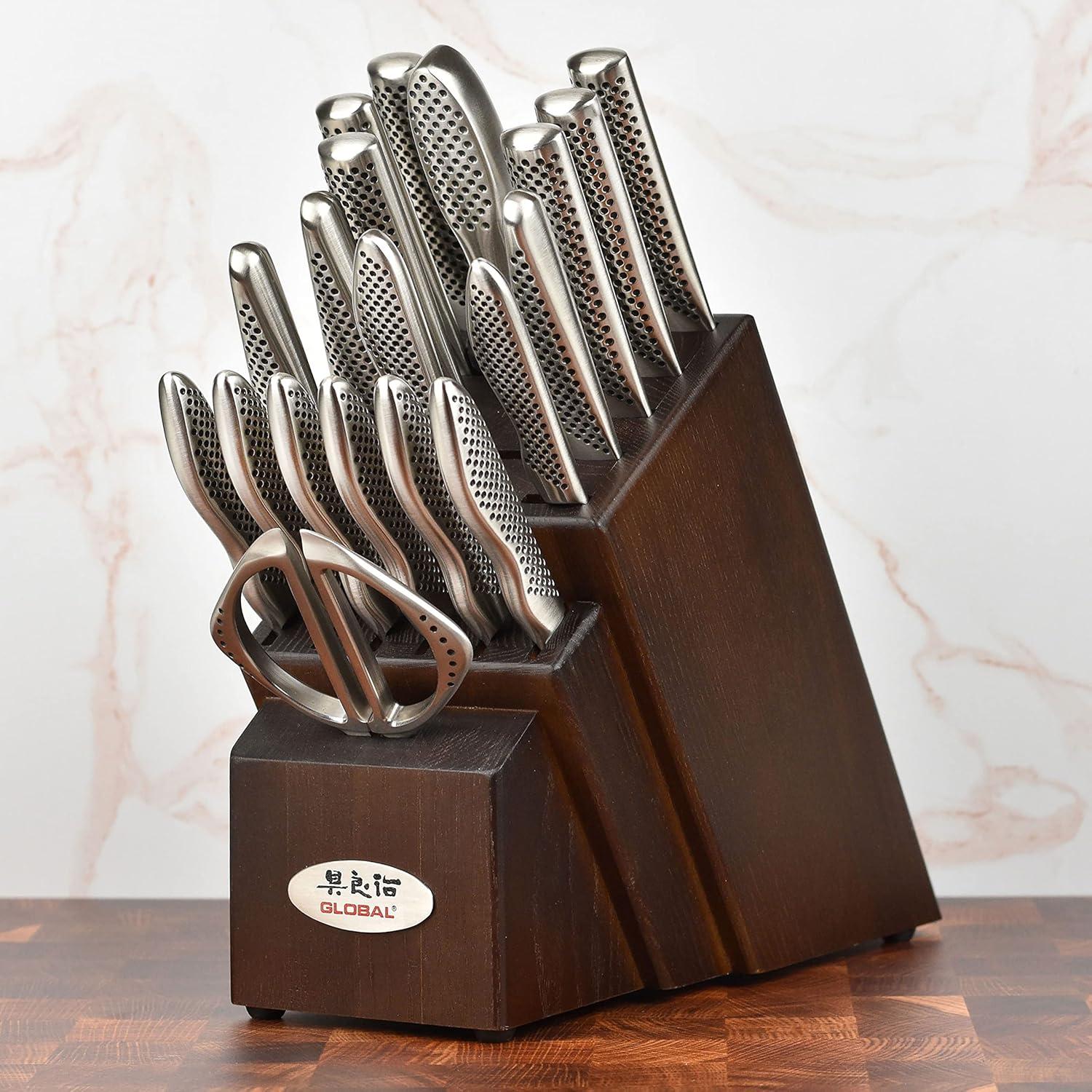 Conjunto de Cuchillos Global 20 Piezas Acero Inoxidable Japonés