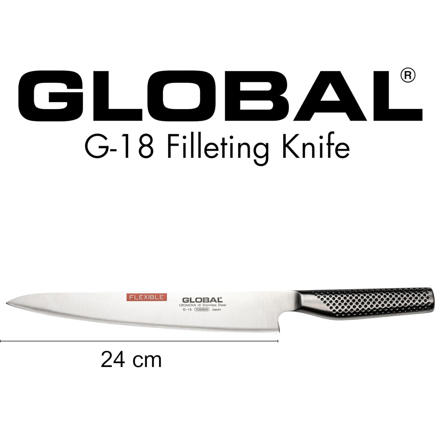 Cuchillo Flexible Global G-18 de 25.4 cm - Acero Inoxidable Japonés
