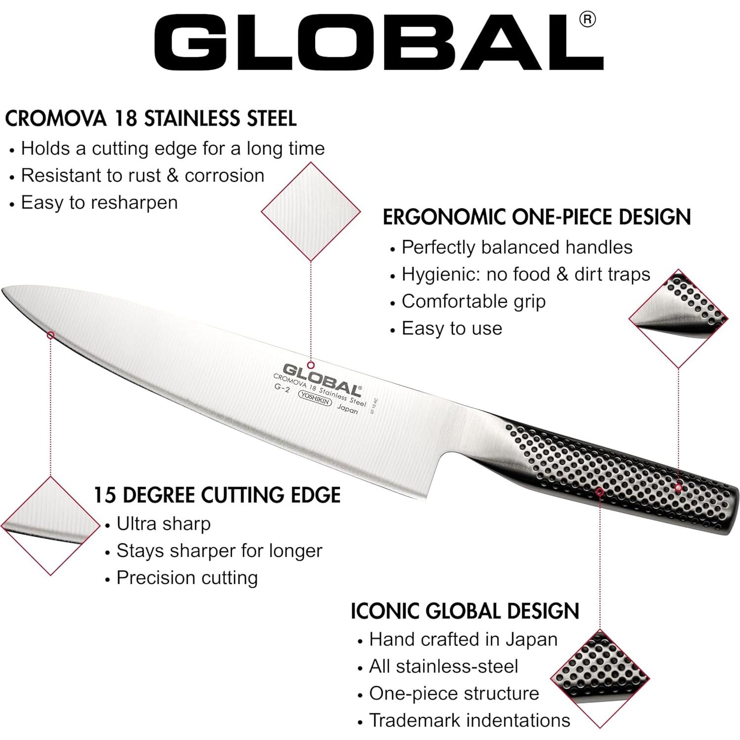 Cuchillo Flexible Global G-18 de 25.4 cm - Acero Inoxidable Japonés