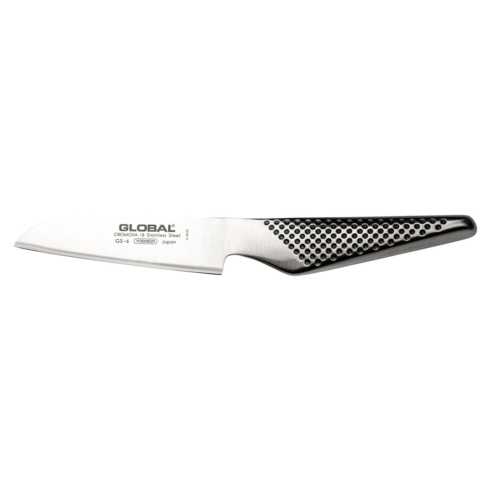 Cuchillo Santoku de Pelar Global GS-6 - Acero Inoxidable 10.16 cm